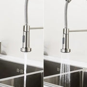 Kitchen Faucet with Extractable Shower, Stainless Steel and Chrome Brass, YD/101 Kitchen Faucets Default Title Alessandro Design