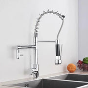 Kitchen Faucet with Extractable Shower, Stainless Steel and Chrome Brass, YD/201 Kitchen Faucets Default Title Alessandro Design