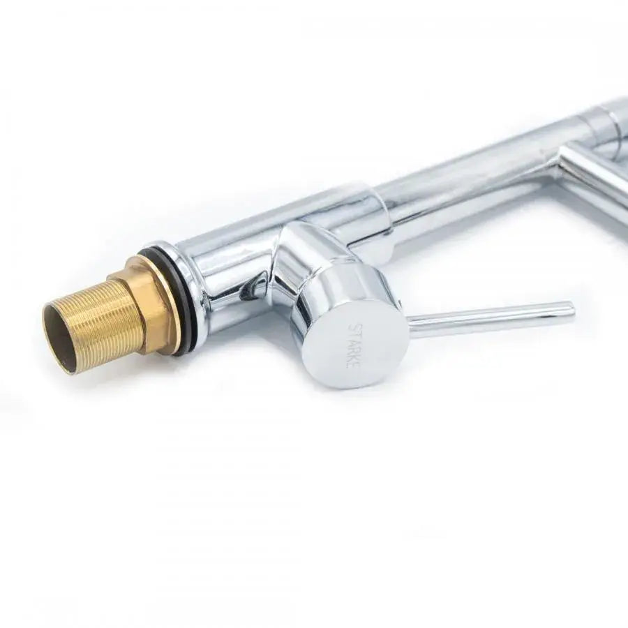 Kitchen Faucet with Extractable Shower, Stainless Steel and Chrome Brass, YD/301 Kitchen Faucets Default Title Alessandro Design