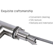 Kitchen Faucet with Extractable Shower, SUS304 Stainless Steel, Satin, CF018 Kitchen Faucets Default Title Alessandro Design