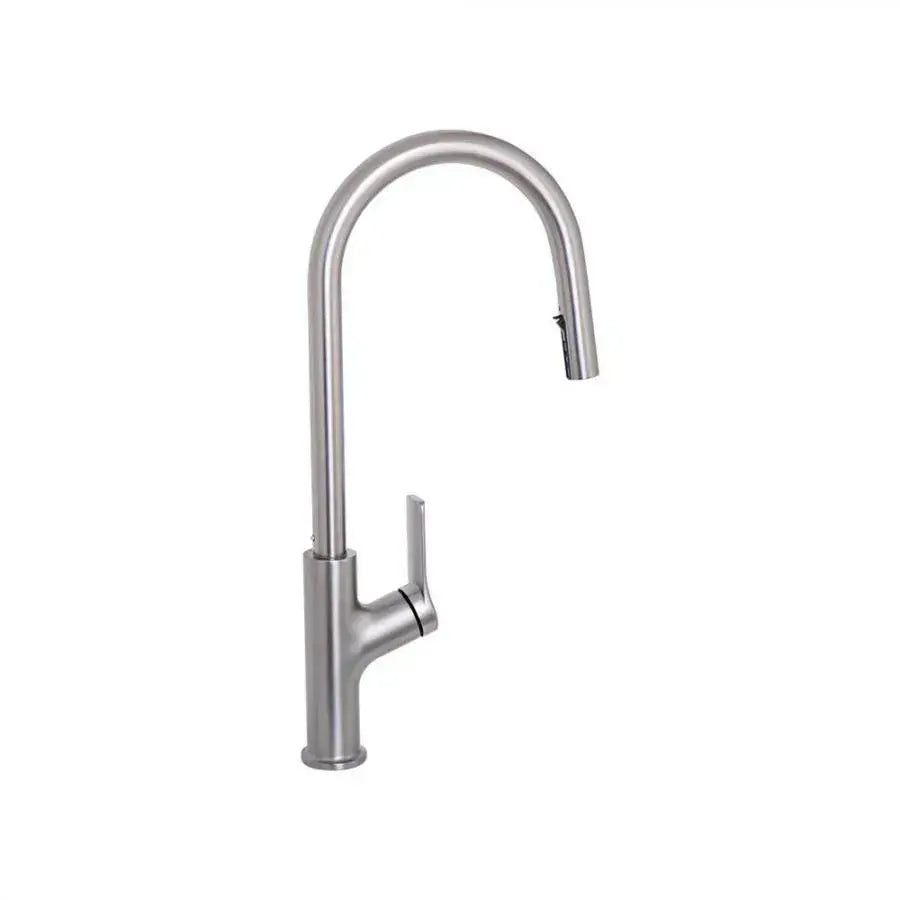 Kitchen Faucet with Extractable Shower, SUS304 Stainless Steel, Satin, FJ5542 Kitchen Faucets Default Title Alessandro Design