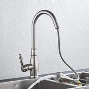 Kitchen Faucet with Extractable Shower, SUS304 Stainless Steel, Satin, YSQ/105 Kitchen Faucets Default Title Alessandro Design