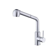 Kitchen faucet with pull-out shower Starke CF019, single lever, stainless steel, ceramic cartridge, satin finish Kitchen Faucets Default Title Alessandro Design