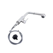 Kitchen faucet with pull-out shower Starke CF019, single lever, stainless steel, ceramic cartridge, satin finish Kitchen Faucets Default Title Alessandro Design