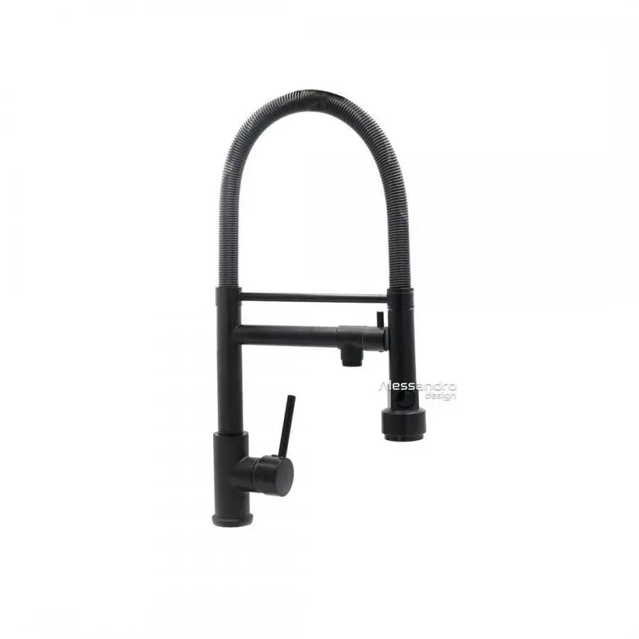 Kitchen Faucet, Stainless Steel and Black Brass, YD/302 Kitchen Faucets Default Title Alessandro Design