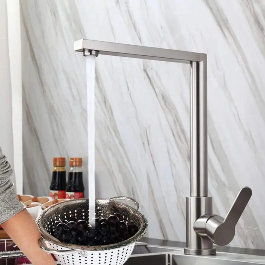 Stainless Steel Kitchen Faucet Silver Kitchen Faucets Default Title Alessandro Design