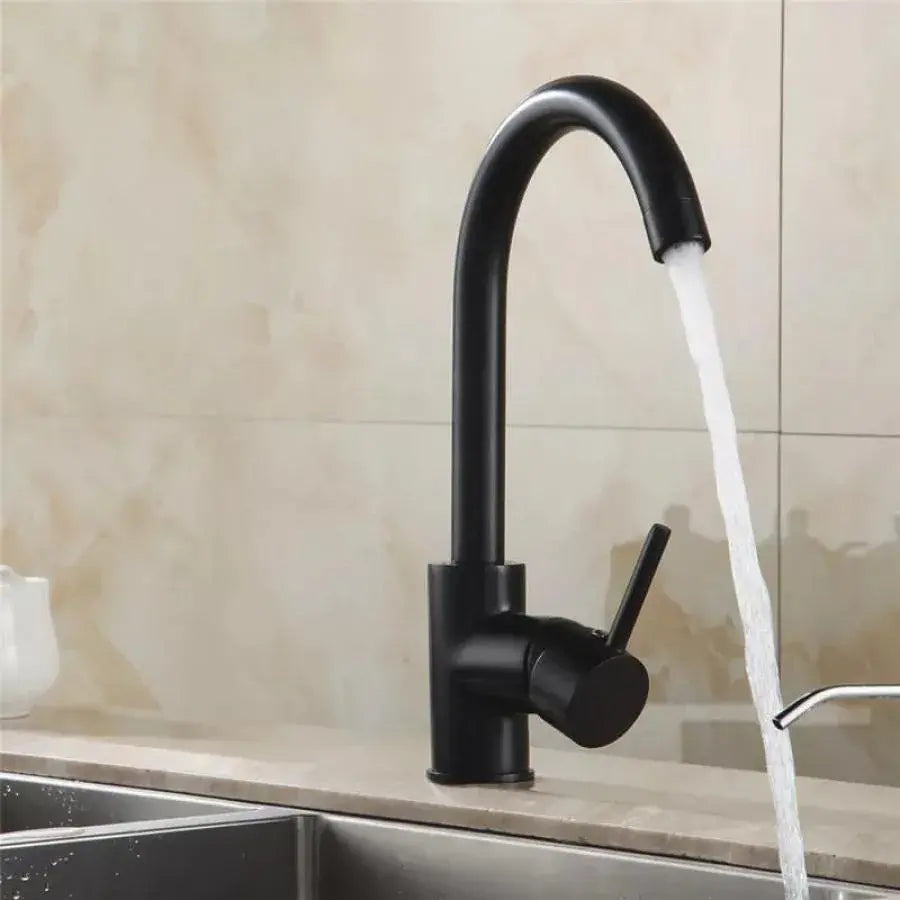 Kitchen Faucet, SUS304 Stainless Steel, Black, HS/LY008 Kitchen Faucets Default Title Alessandro Design