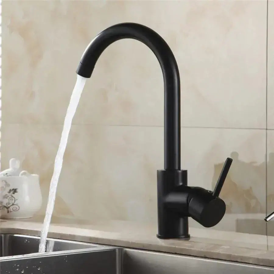 Kitchen Faucet, SUS304 Stainless Steel, Black, HS/LY008 Kitchen Faucets Default Title Alessandro Design