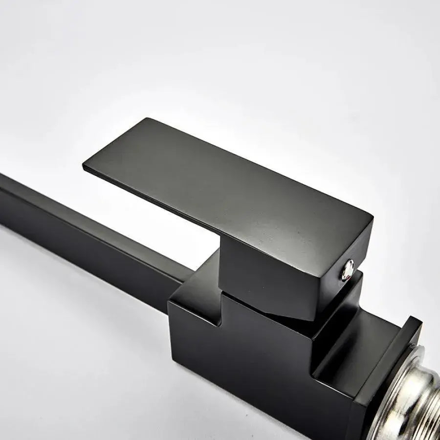 Single-lever Kitchen Faucet Pivoting Spout Ceramic Cartridge Stainless Steel Black Satin Connections Fixing Kit Included HS002 Kitchen Faucets Default Title Alessandro Design