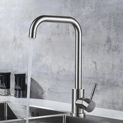 Single lever kitchen faucet Pivoting faucet Ceramic cartridge Satin stainless steel Connections Fixing kit included CF002 Kitchen faucets Default Title Alessandro Design