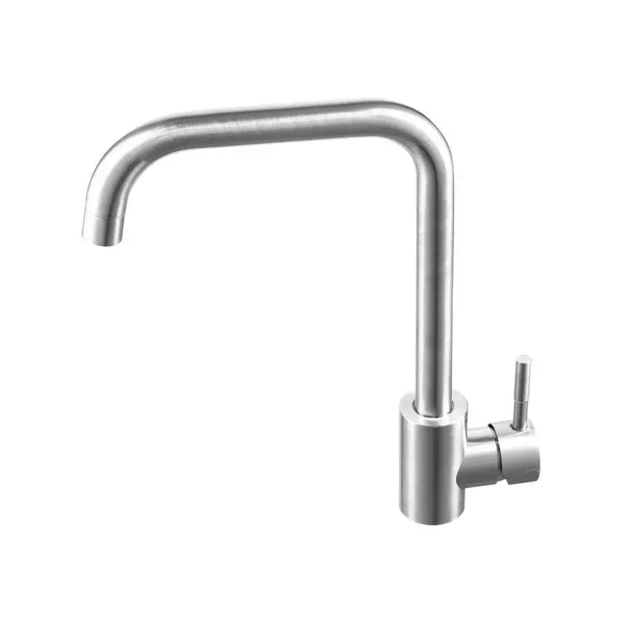 Single lever kitchen faucet Pivoting faucet Ceramic cartridge Satin stainless steel Connections Fixing kit included CF002 Kitchen faucets Default Title Alessandro Design