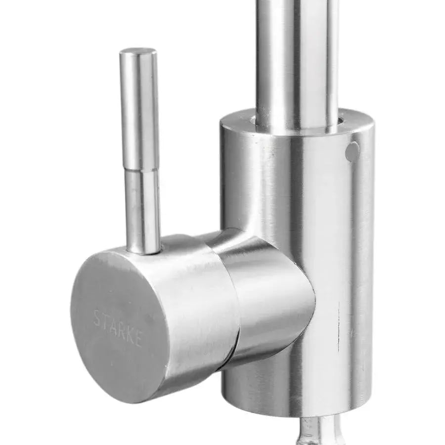Single lever kitchen faucet Pivoting faucet Ceramic cartridge Satin stainless steel Connections Fixing kit included CF002 Kitchen faucets Default Title Alessandro Design