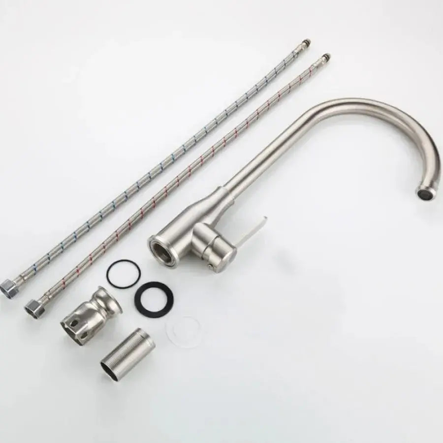 Kitchen Faucet, SUS304 Stainless Steel, Satin, CF010 Kitchen Faucets Default Title Alessandro Design