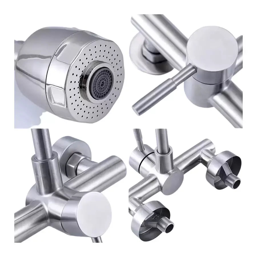 Kitchen Faucet, SUS304 Stainless Steel, Satin, CF014 Kitchen Faucets Default Title Alessandro Design