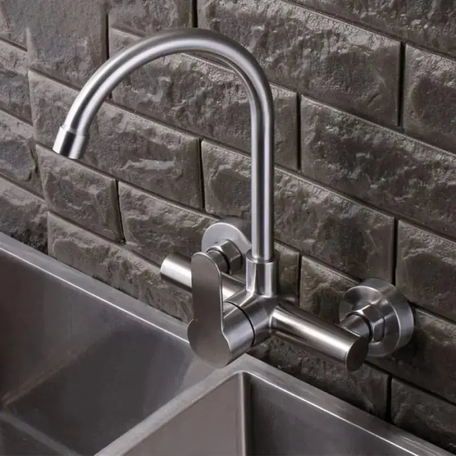 Kitchen Faucet, SUS304 Stainless Steel, Satin, CF015 Bathroom Faucets Default Title Alessandro Design