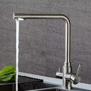 Kitchen Faucet with 3 Stainless Steel Silver CF016 Kitchen Faucets Default Title Alessandro Design