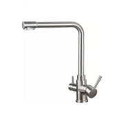 Kitchen Faucet with 3 Stainless Steel Silver CF016 Kitchen Faucets Default Title Alessandro Design
