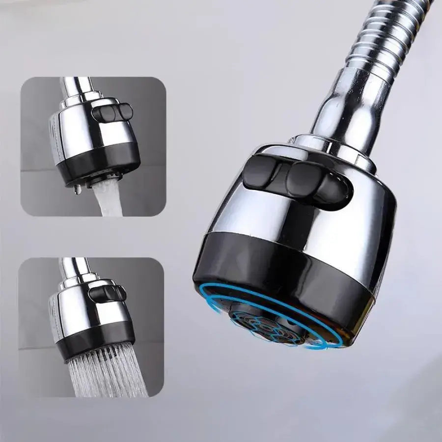 Glossy Chrome Kitchen Faucet LB003, Flexible Faucet, Ceramic Cartridge, Complete Set with Connections and Fixing System Kitchen Faucets Default Title Alessandro Design