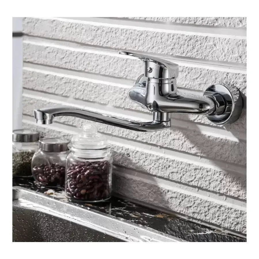 Kitchen Faucet with Rotating Spout, Alloy, Chrome, PM025 Kitchen Faucets Default Title Alessandro Design