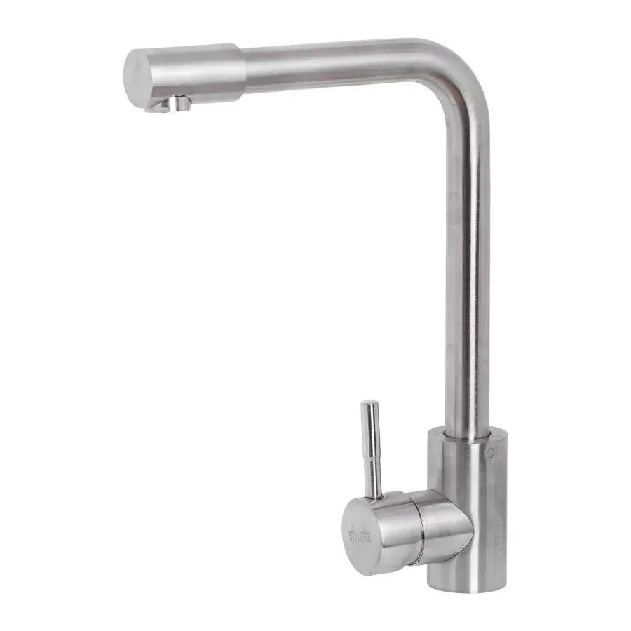 Kitchen faucet with rotary faucet, Single lever, Stainless steel SUS304, Satin finish, CF003 Kitchen Faucets Default Title Alessandro Design
