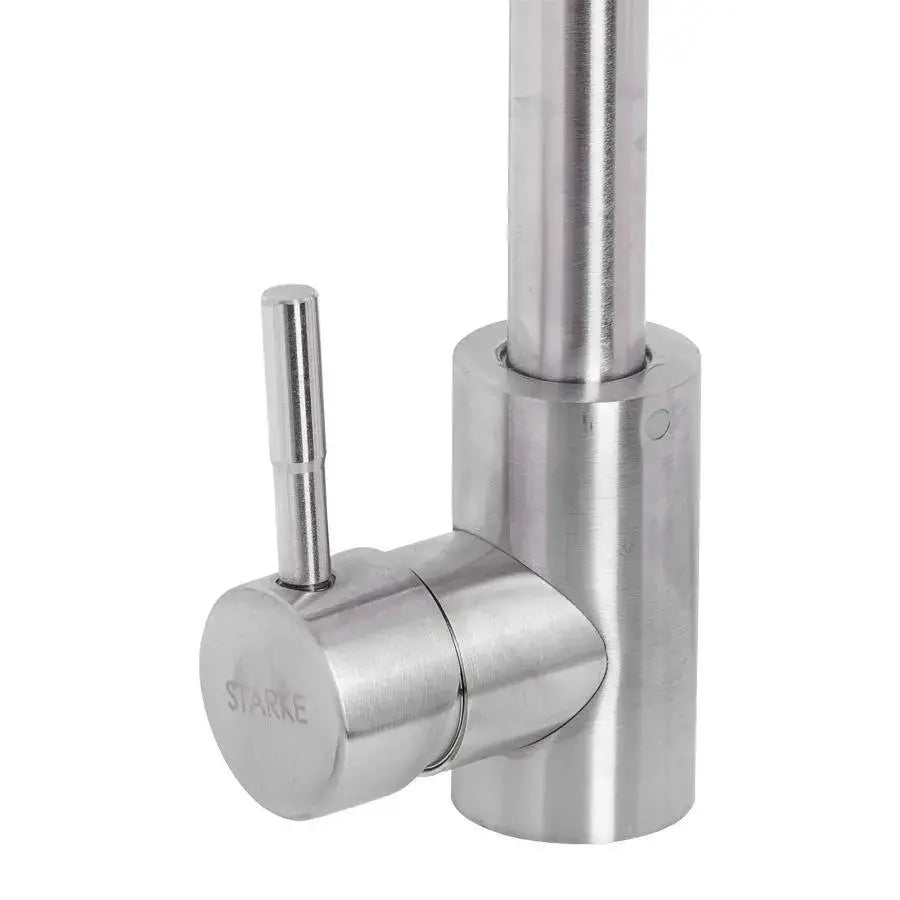 Kitchen faucet with rotary faucet, Single lever, Stainless steel SUS304, Satin finish, CF003 Kitchen Faucets Default Title Alessandro Design