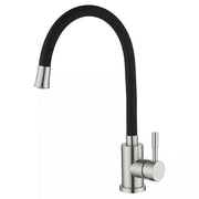 Kitchen Faucet with Flexible Spout, SUS304 Stainless Steel, Satin, CF025B Kitchen Faucets Default Title Alessandro Design
