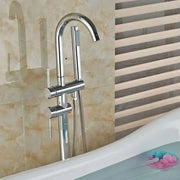 Floor Faucet with Round Frame, Sanitary Brass, Chrome, CF2032 Faucets & Shower Columns Default Title Alessandro Design