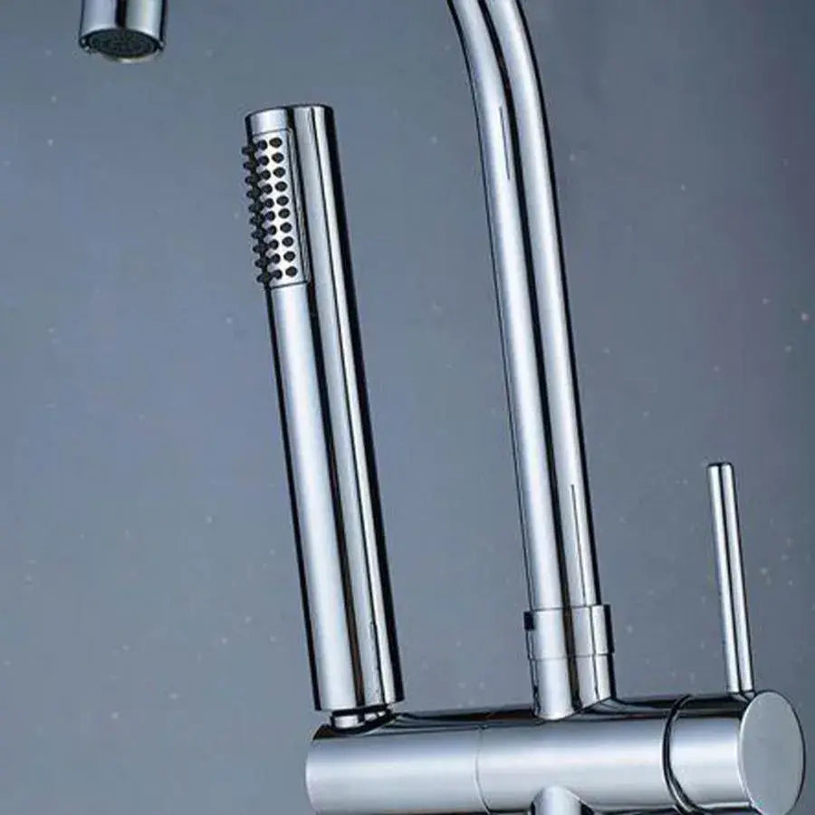 Floor Faucet with Round Frame, Sanitary Brass, Chrome, CF2032 Faucets & Shower Columns Default Title Alessandro Design