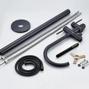 Floor Faucet with Round Frame, Sanitary Brass, Black, CF2033 Faucets & Shower Columns Default Title Alessandro Design