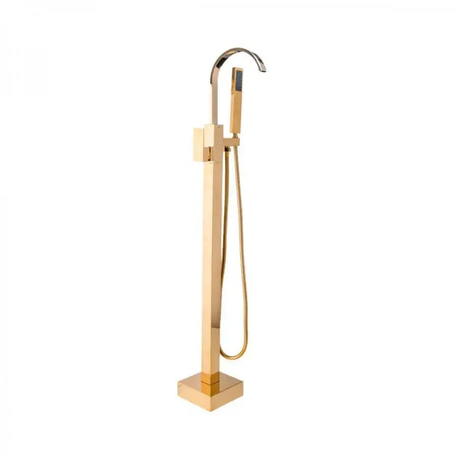 Floor Faucet with Spray and Hose, Sanitary Brass, Gold, CF2037 Faucets & Shower Columns Default Title Alessandro Design