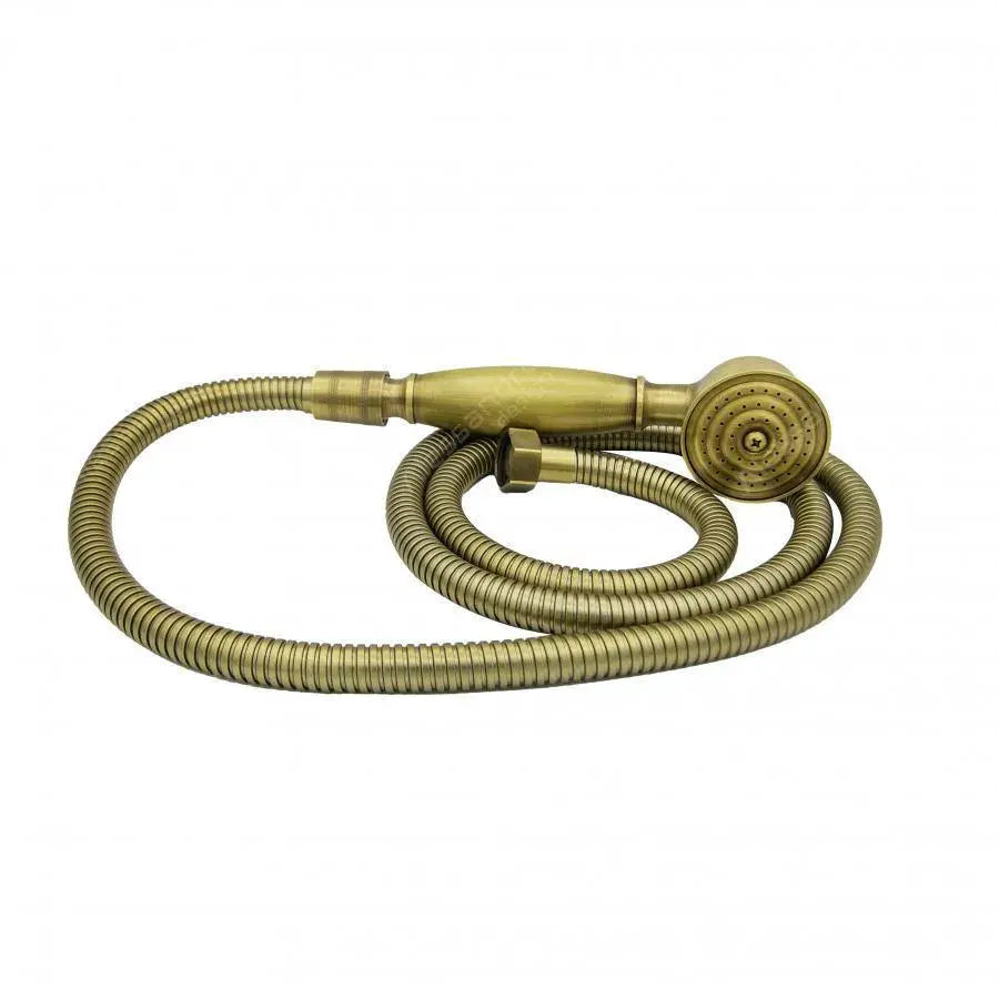 Shower Faucet with Pipe and Hose, Metal, Antique Gold, OD/2043 Faucets & Shower Columns Default Title Alessandro Design