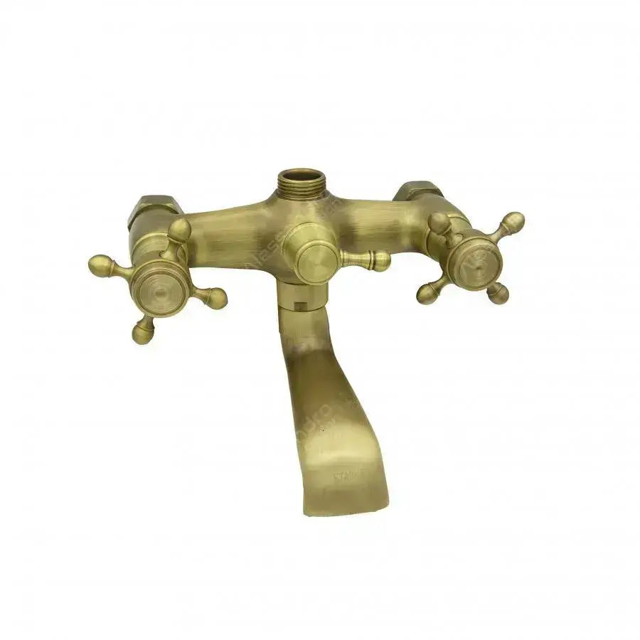 Shower Faucet with Pipe and Hose, Metal, Antique Gold, OD/2043 Faucets & Shower Columns Default Title Alessandro Design