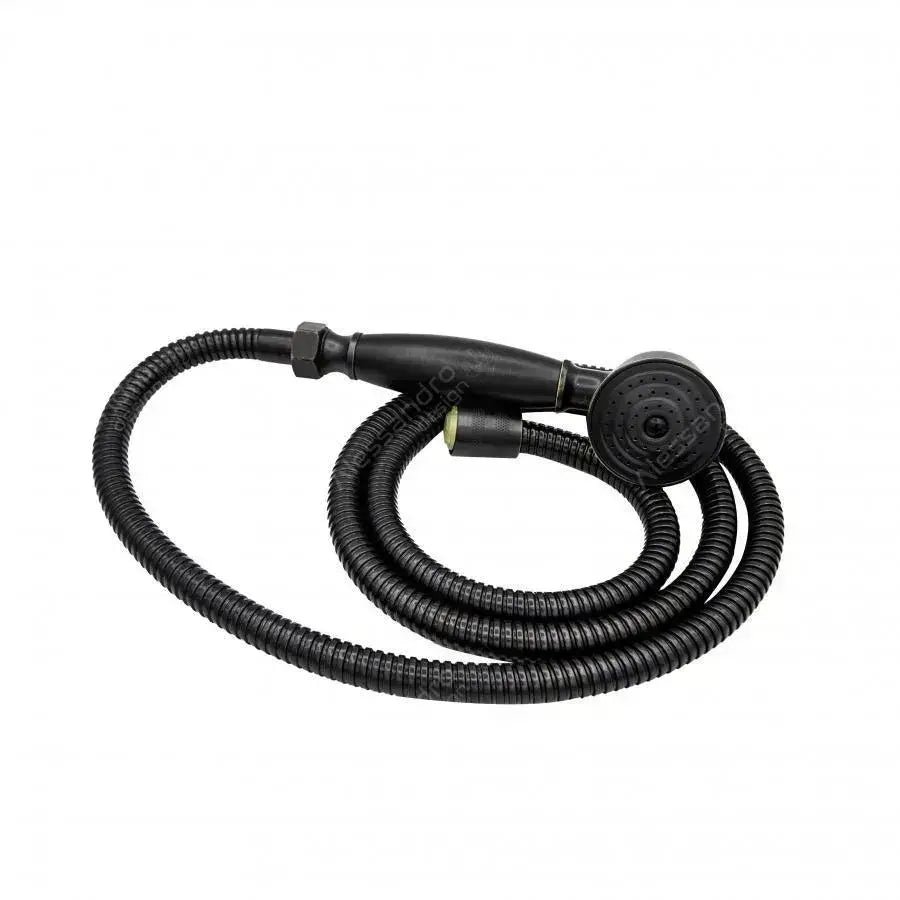 Shower Faucet with Spray and Hose, Sanitary Brass, Black, OD/2048 Faucets & Shower Columns Default Title Alessandro Design