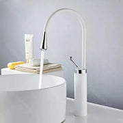 Basin Faucet, Sanitary Brass, White, WZY/326/A Bathroom Faucets Default Title Alessandro Design