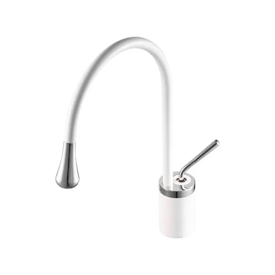 Basin Faucet, Sanitary Brass, White, WZY/326/B Bathroom Faucets Default Title Alessandro Design
