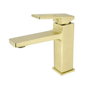 Single-lever Basin Faucet Ceramic Cartridge Sanitary Brass Golden Satin Connections and Fixing Kit Included 9807D Bathroom Faucets Default Title Alessandro Design