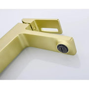 Single-lever Basin Faucet Ceramic Cartridge Sanitary Brass Golden Satin Connections and Fixing Kit Included 9807D Bathroom Faucets Default Title Alessandro Design