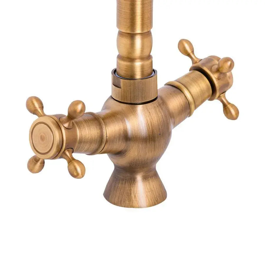 Basin Faucet, Sanitary Brass, Antique Gold, OD01/D Bathroom Faucets Default Title Alessandro Design