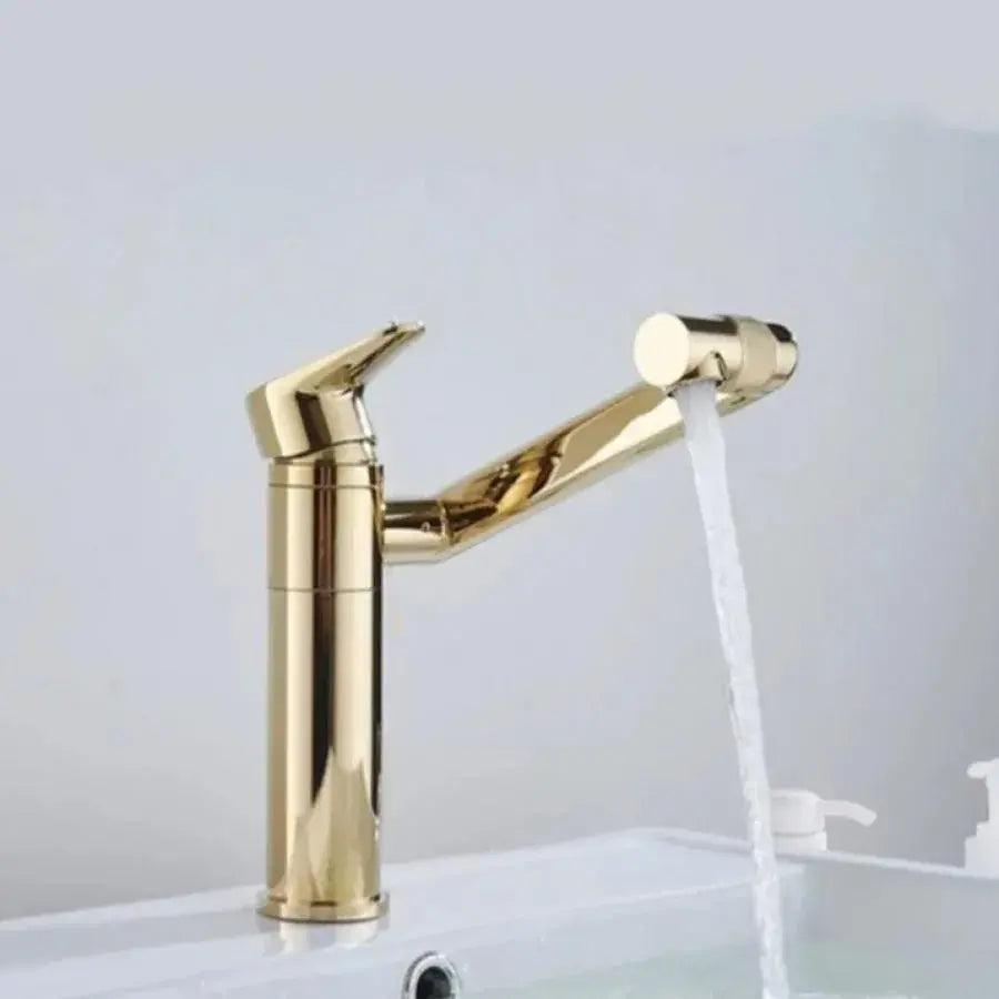 Basin Faucet, Sanitary Brass, Gold, CF101/A Bathroom Faucets Default Title Alessandro Design