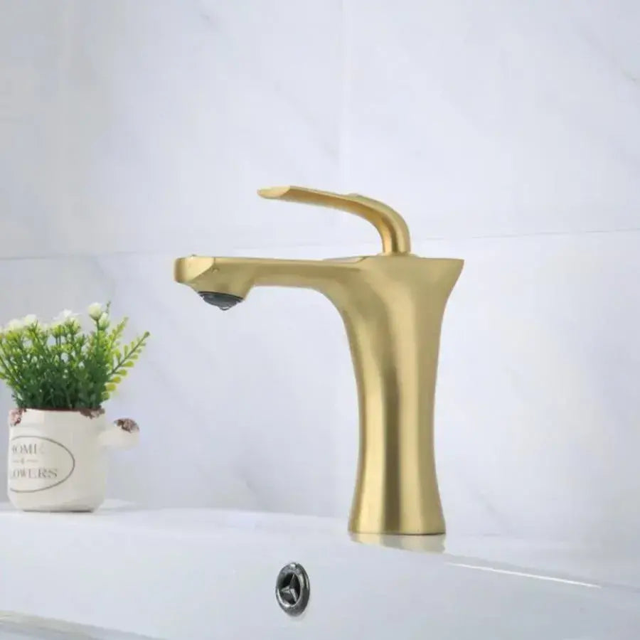 Basin Faucet, Sanitary Brass, Gold, OD/2066 Bathroom Faucets Default Title Alessandro Design