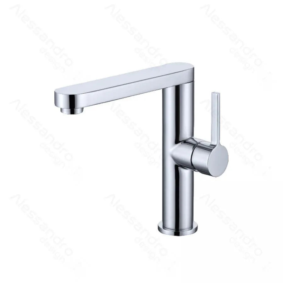 Basin Faucet, Sanitary Brass, Chrome, 9107 Bathroom Faucets Default Title Alessandro Design
