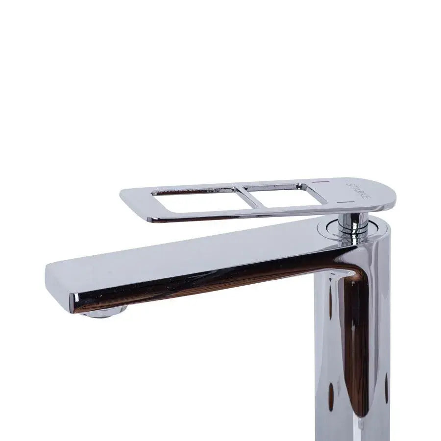 Single lever basin faucet Ceramic cartridge Sanitary brass Glossy chrome Connections and fixing kit included 9707 Bathroom faucets Default Title Alessandro Design