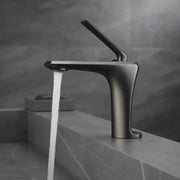 Basin Faucet, Sanitary Brass, Satin Grey, 10007N Bathroom Faucets Default Title Alessandro Design