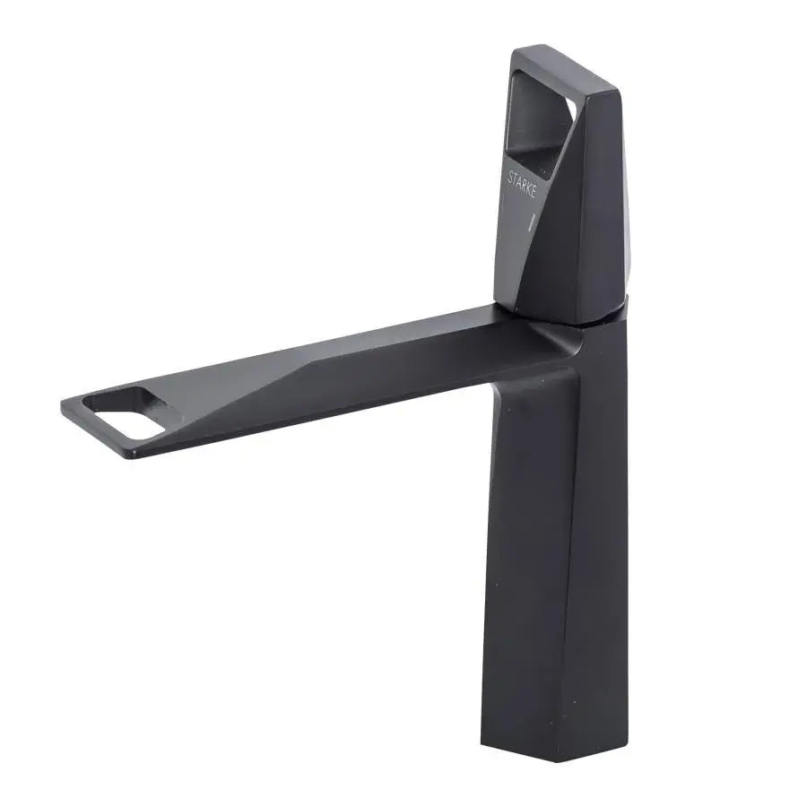 Single-lever Basin Faucet Ceramic Cartridge Sanitary Brass Black Satin Connections and Fixing Kit Included 10107H Bathroom Faucets Default Title Alessandro Design
