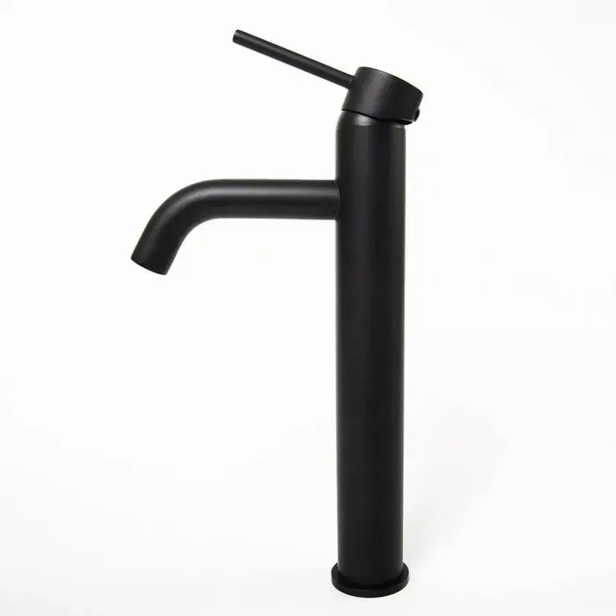 High single-lever basin faucet Ceramic cartridge Black sanitary brass Connections and fixing kit included 7527H Bathroom faucets Default Title Alessandro Design