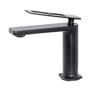 Single-lever Basin Faucet Ceramic Cartridge Sanitary Brass Black Connections and Fixing Kit Included 9707H Bathroom Faucets Default Title Alessandro Design