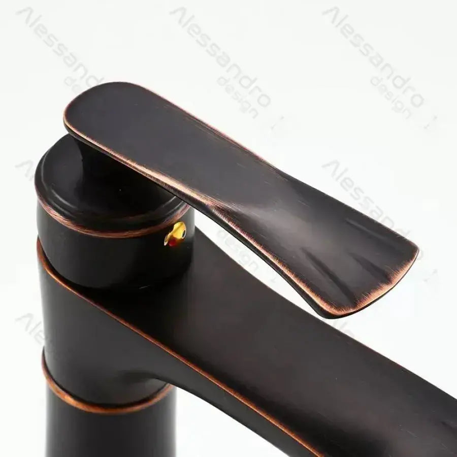 Sink Faucet, Metal, Black, OD01/B Bathroom Faucets Default Title Alessandro Design
