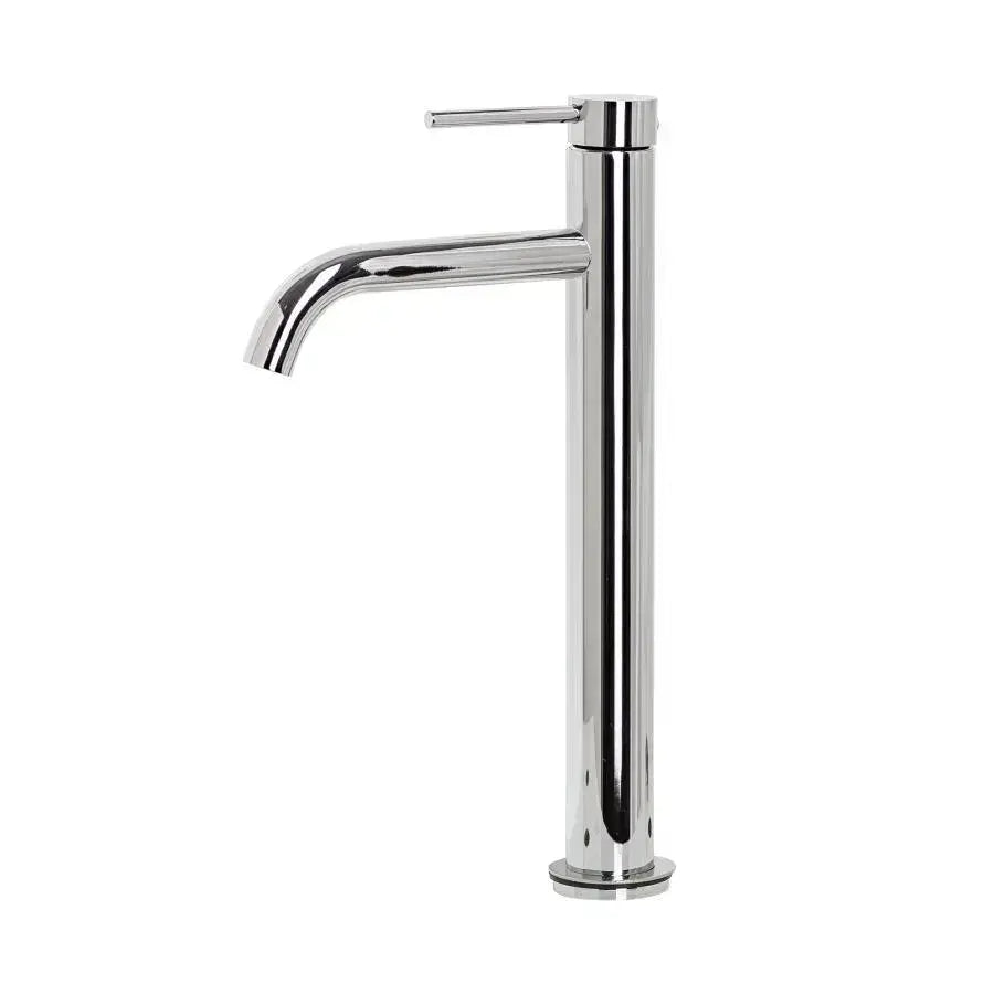 High single-lever basin faucet Ceramic cartridge Sanitary brass Polished chrome Connections and fixing kit included 7527 Kitchen faucets Default Title Alessandro Design