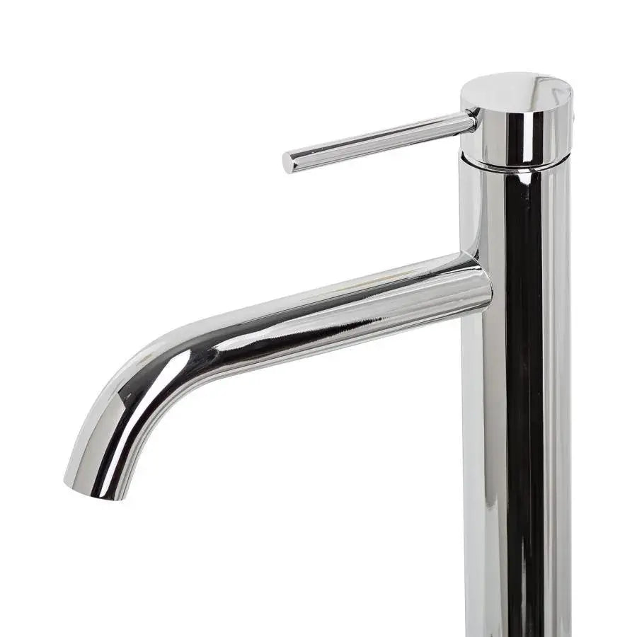 High single-lever basin faucet Ceramic cartridge Sanitary brass Polished chrome Connections and fixing kit included 7527 Kitchen faucets Default Title Alessandro Design