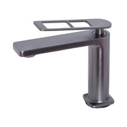 Single-lever Basin Faucet Ceramic Cartridge Sanitary Brass Satin Gray Connections and Fixing Kit Included 9707N Bathroom Faucets Default Title Alessandro Design